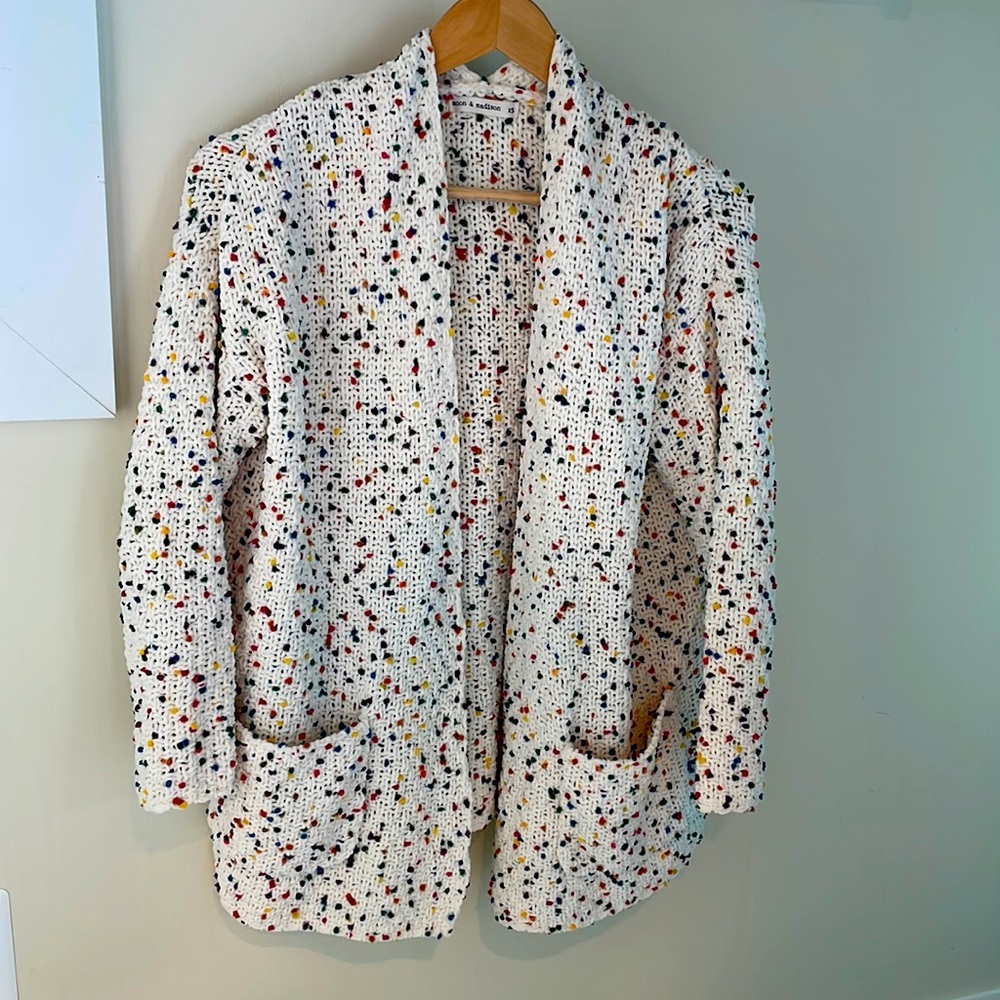 Moon and Madison Chunky Multicolor Cardigan